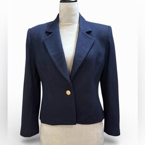 Prefect Preppy Vintage Koret Navy Wool Blazer